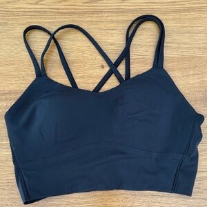 Lululemon Athletica Black Like A Cloud Longline Bra Size 6